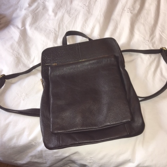 NWOT Vere Belle Italian Leather Backpack Purse - Picture 9 of 13